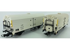 set 2 vagoane refrigerente CFR/MAV - H0 TILLIG 502138