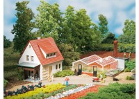 casa cu sere - TT/H0 AUHAGEN 12235