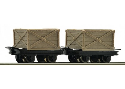 set 2 vagonete cu lazi - H0e ROCO 34603