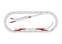 Set extensie sine "E" (terasament flexibil) - H0 ROCO 42023