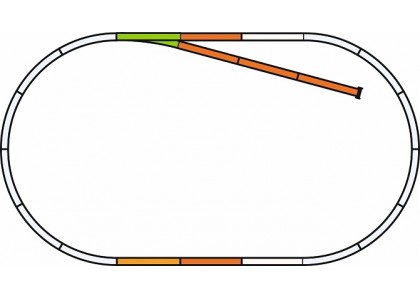set sine cu terasament "B" - H0 PIKO 55311