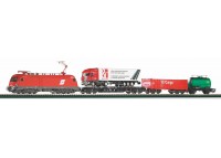 startset analog cu locomotiva TAURUS si 3 vagoane marfa ÖBB - H0 PIKO 57177