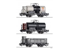 set 3 vagoane marfa CFR/MAV/PKP - H0 TILLIG 70051