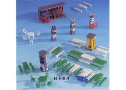 set "In jurul pietei"- H0 KIBRI 8608